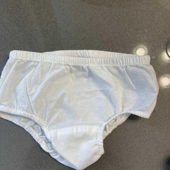 EUC Baby Gap White Eyelet Dress + Bloomer and Matching Cardigan Sweater - Size 2 - Picture 5 of 5